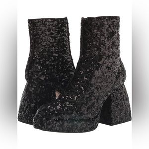 Eras Outfit ✨Sam Edelman Circus Kia Sequin Platform Boots EUC